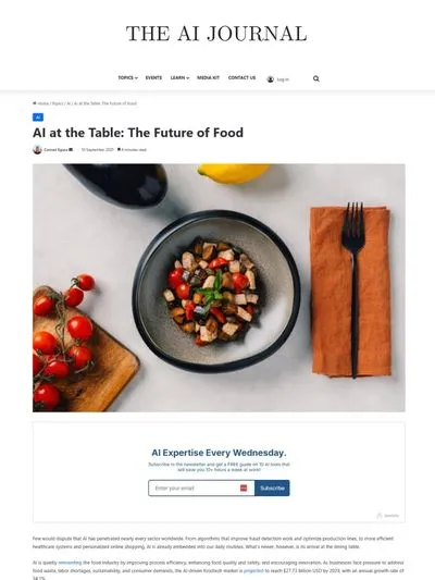 AI at the Table: The Future of Food