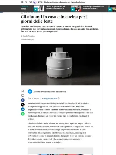 Gli aiutanti in casa e in cucina per i giorni delle feste