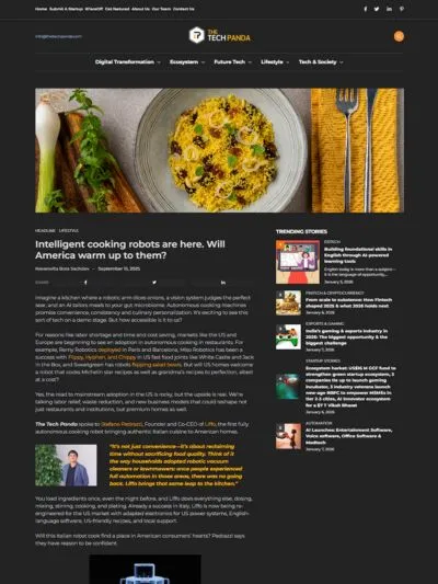 Intelligent cooking robots are here. Will America warm up to them?