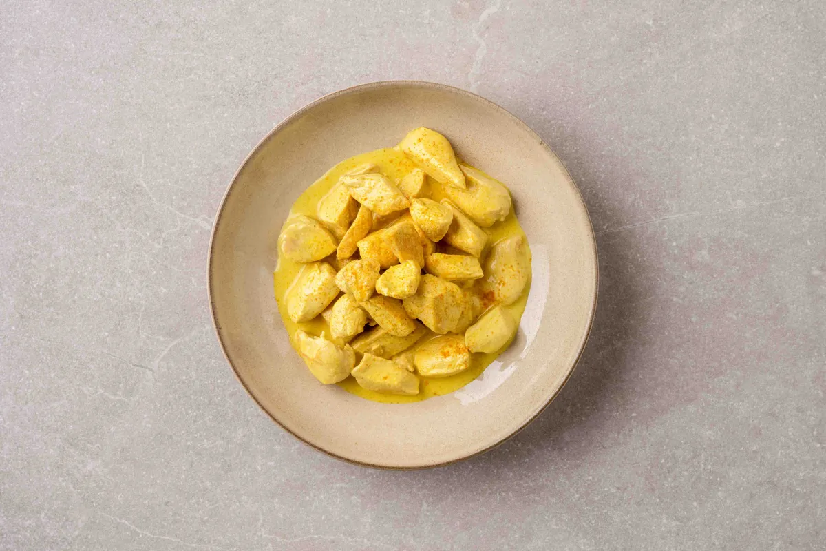 Pollo al curry con mele