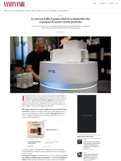 Liffo, lo chef del futuro