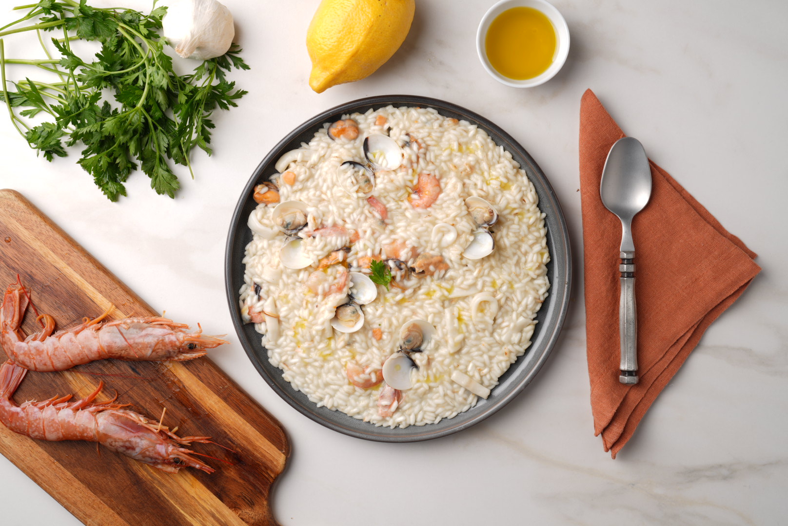 Seafood risotto