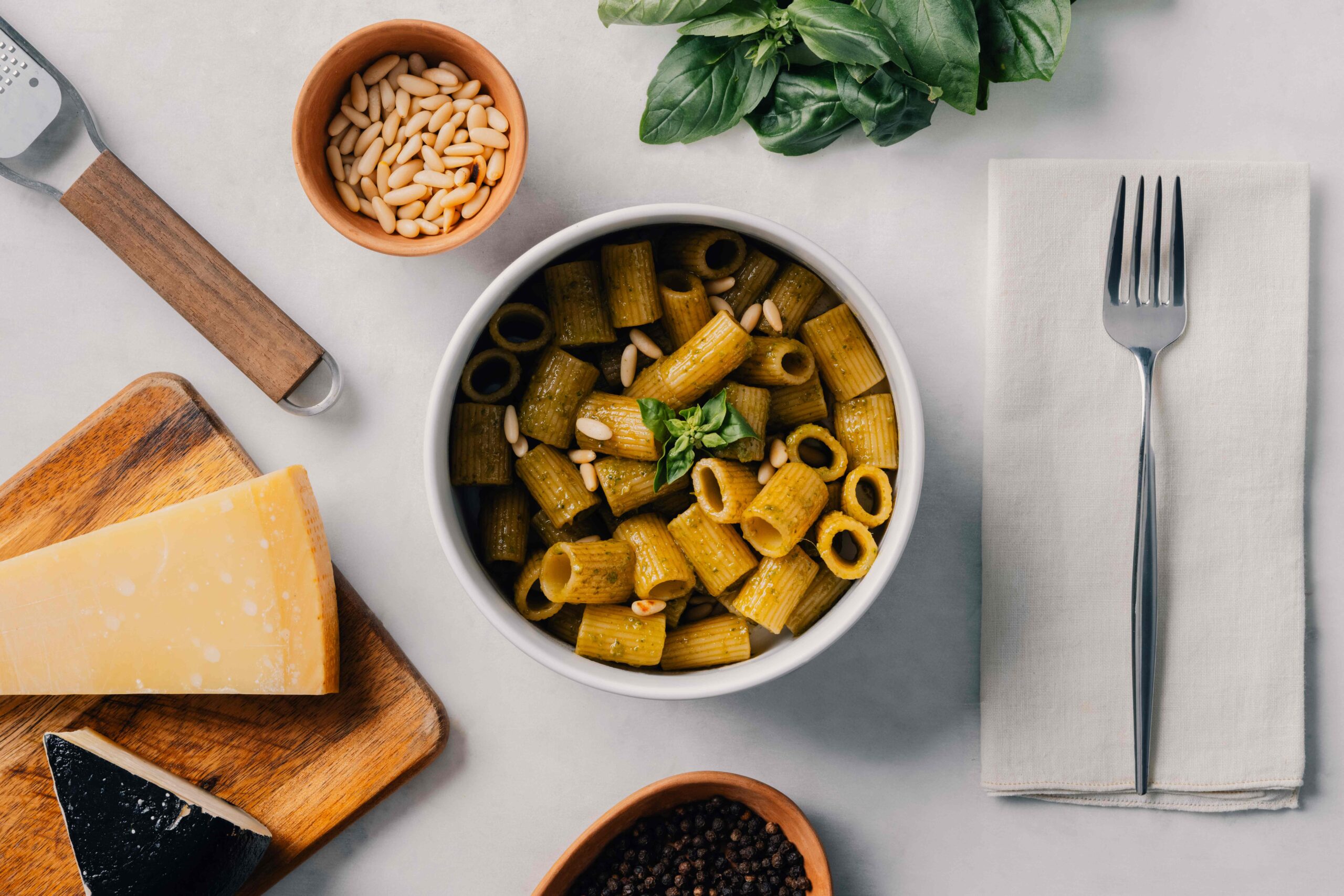 Pasta with pesto