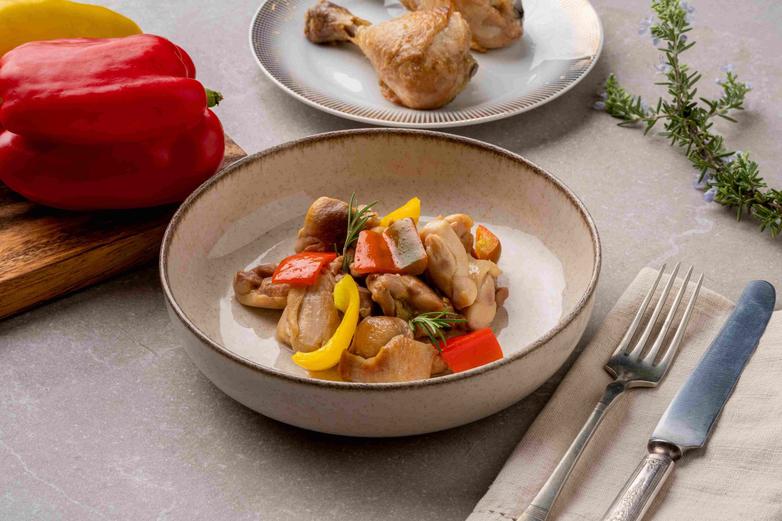 Chicken with peppers