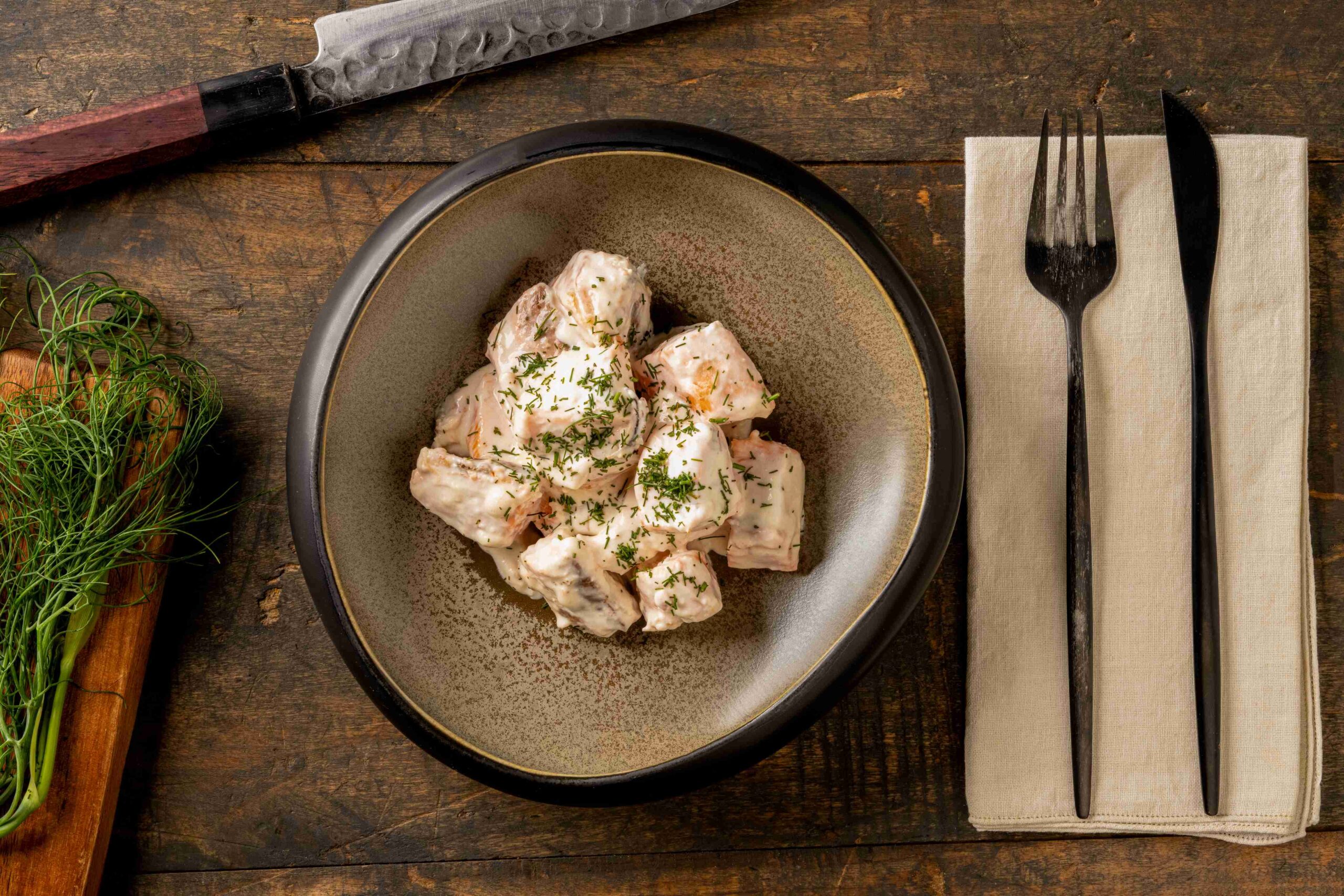 Salmon with dill