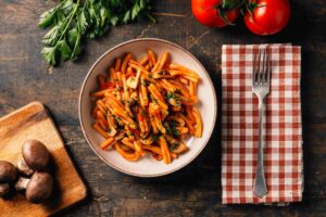 Caserecce ai funghi porcini