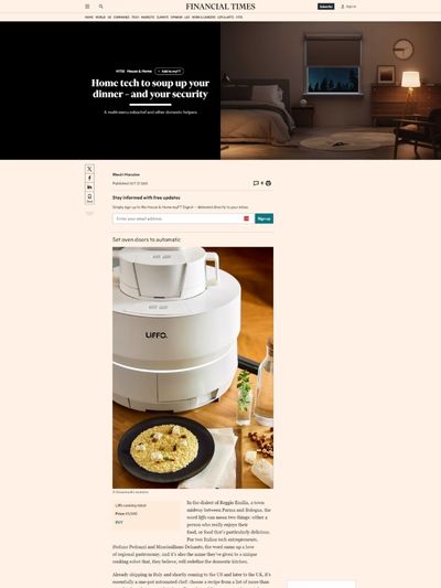 Home tech to soup up your dinner – and your security