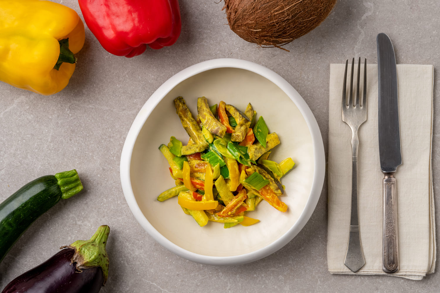 Summer vegetable curry