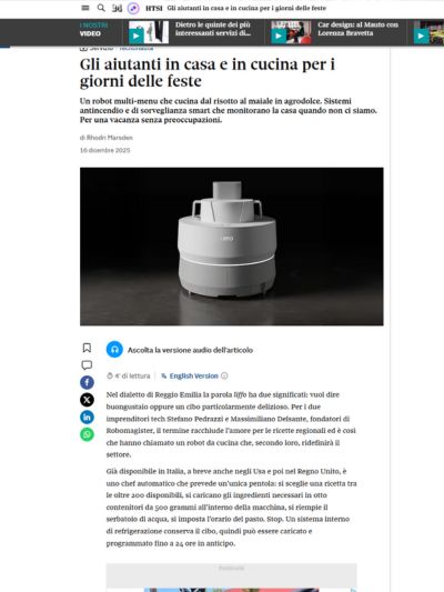 Gli aiutanti in casa e in cucina per i giorni delle feste